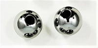 These are changeable threaded stainless steel balls for the Omega Man cock ring.