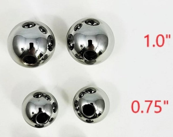 Omega Man Solid Stainless Steel Balls (Sold in Pairs)