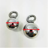 These are changeable 1.25" and 1.5" solid stainless steel balls for the Omega Man cock ring.